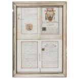 HANDWRITTEN DEGREE HONOR 18TH CENTURY