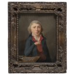 NEOCLASSIC FRENCH OIL PAINTING OF A YOUNG ARCHITECT