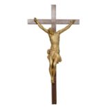 CRUCIFIX IN GILTWOOD 19TH CENTURY