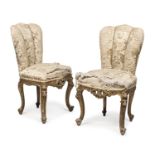 PAIR OF LUIGI XV STYLE CHAIRS IN GILTWOOD 19TH CENTURY