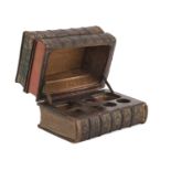 ANTIQUE LIQUEUR BOOK BOX