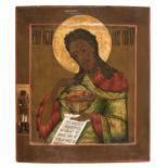 RUSSIAN ICON OF SAINT JOHN THE BAPTIST 19TH CENTURY