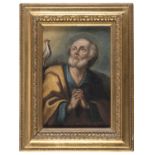 ITALIAN OIL PAINTING OF PENITENT SAINT PETER 18TH CENTURY