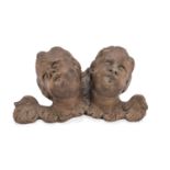 SCULPTURE OF CHERUBS WITH ANTIQUE ELEMENTS