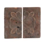 PAIR OF TERRACOTTA TILES 19TH CENTURY