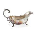SILVER-PLATED SAUCEBOAT ITALY 20TH CENTURY