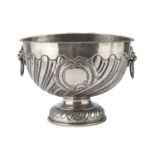 SILVER-PLATED COPPER CACHEPOT UNITED KINGDOM EARLY 20TH CENTURY