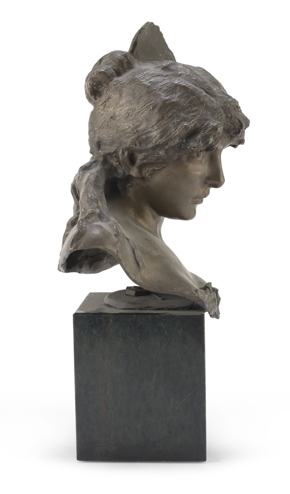 BRONZE SCULPTURE OF A YOUNG MAN BY DAVIDE CALANDRA - Image 2 of 2