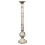 COLUMN IN VEINED ALABASTER EARLY 20TH CENTURY