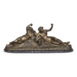 BRONZE SCULPTURE OF A RIVER DIVINITY SIGNED PRODIER EARLY 20TH CENTURY