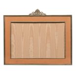 PHOTO FRAME IN SATIN COVERED WOOD 20TH CENTURY