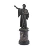 BRONZE SCULPTURE OF DANTE EARLY 20TH CENTURY