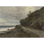 OIL PAINTING OF A COASTAL VIEW EARLY 20TH CENTURY