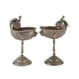 PAIR OF SILVER CUPS GERMANY 19th CENTURY