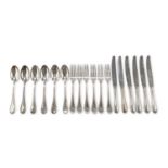 SILVER CUTLERY SERVICE 36 PIECES PADUA POST 1968