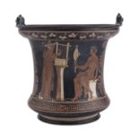 APULIAN RED-FIGURED SITULA 19TH CENTURY