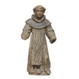 WOOD SCULPTURE OF SAINT ANTHONY VENETO 17TH CENTURY