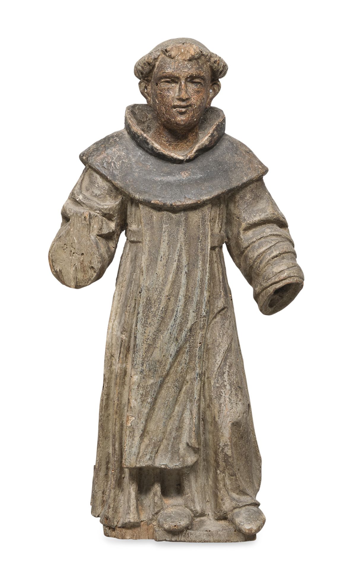 WOOD SCULPTURE OF SAINT ANTHONY VENETO 17TH CENTURY