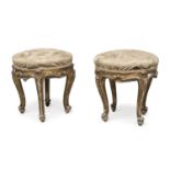 PAIR OF STOOLS IN GILTWOOD 18th CENTURY