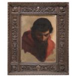 OIL PAINTING OF APOSTLE'S HEAD SIGNED A. MAINARDI