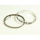 SILVER BANGLES.