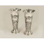 SILVER VASES.