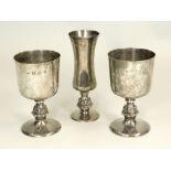 SILVER GOBLETS ETC.