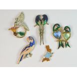 BIRD BROOCHES ETC.