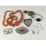 SILVER BROOCHES ETC.