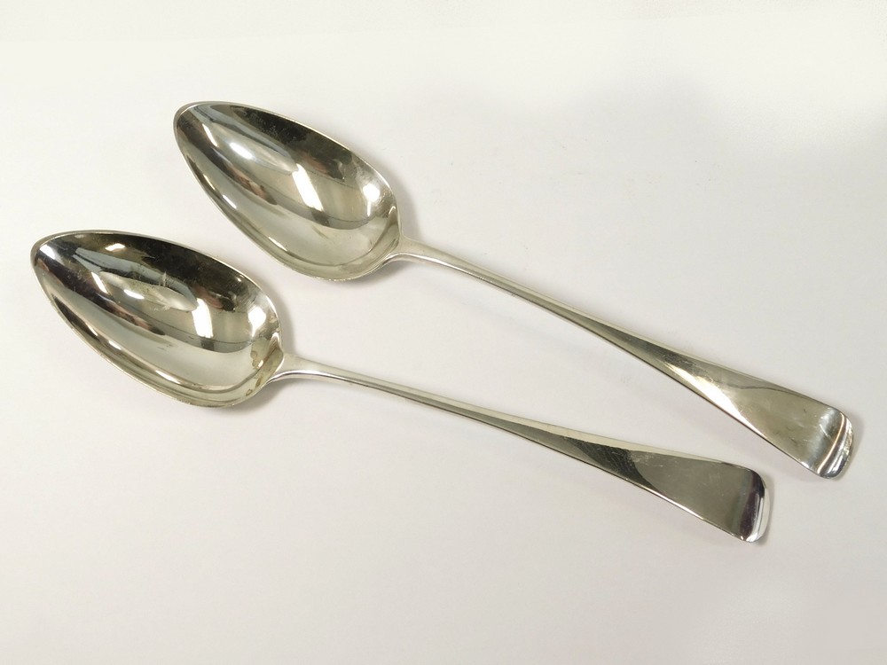 SILVER TABLESPOONS.