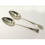 SILVER TABLESPOONS.