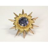 STAR BURST BROOCH.