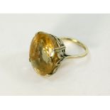 CITRINE RING.