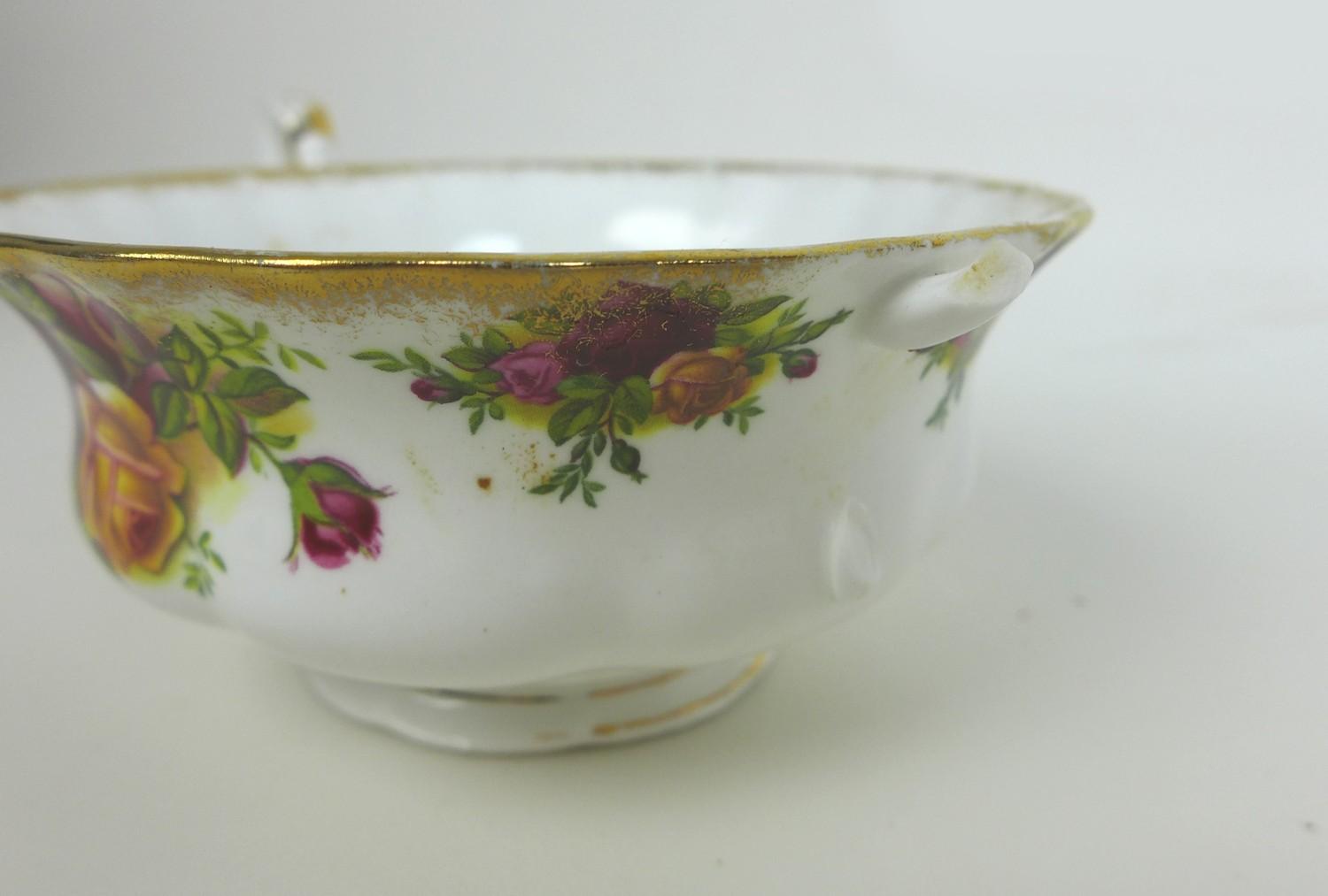 A Royal Albert part dinner, tea and coffee service, decorated in the Old Country Roses pattern, - Image 8 of 9