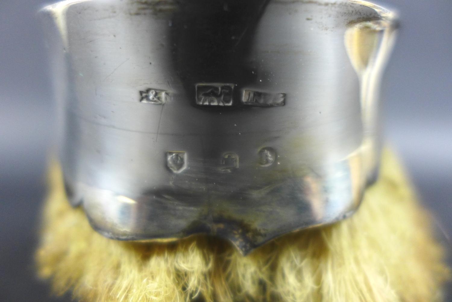 A Scottish silver mounted horse's hoof ashtray, marks rubbed, probably late 19th century, 14 by 8 by - Image 5 of 5