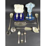A collection of Victorian and later silver,