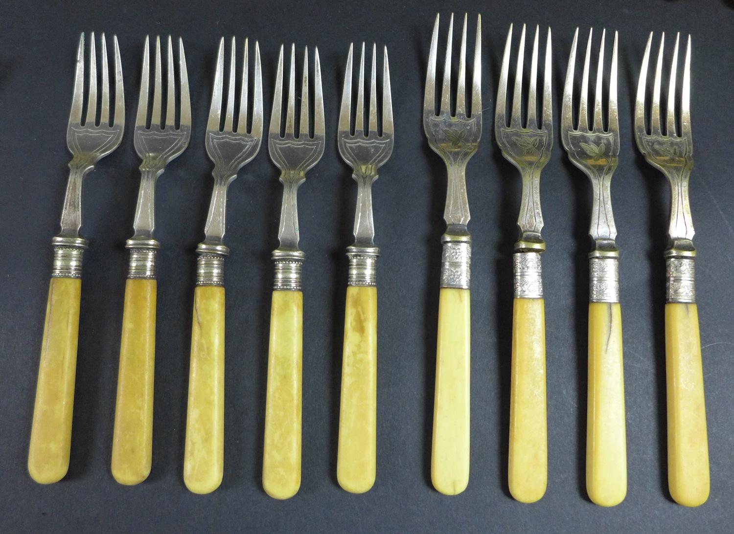 A large collection of various Danish silver plated flatware, one hundred and five pieces, - Image 4 of 11