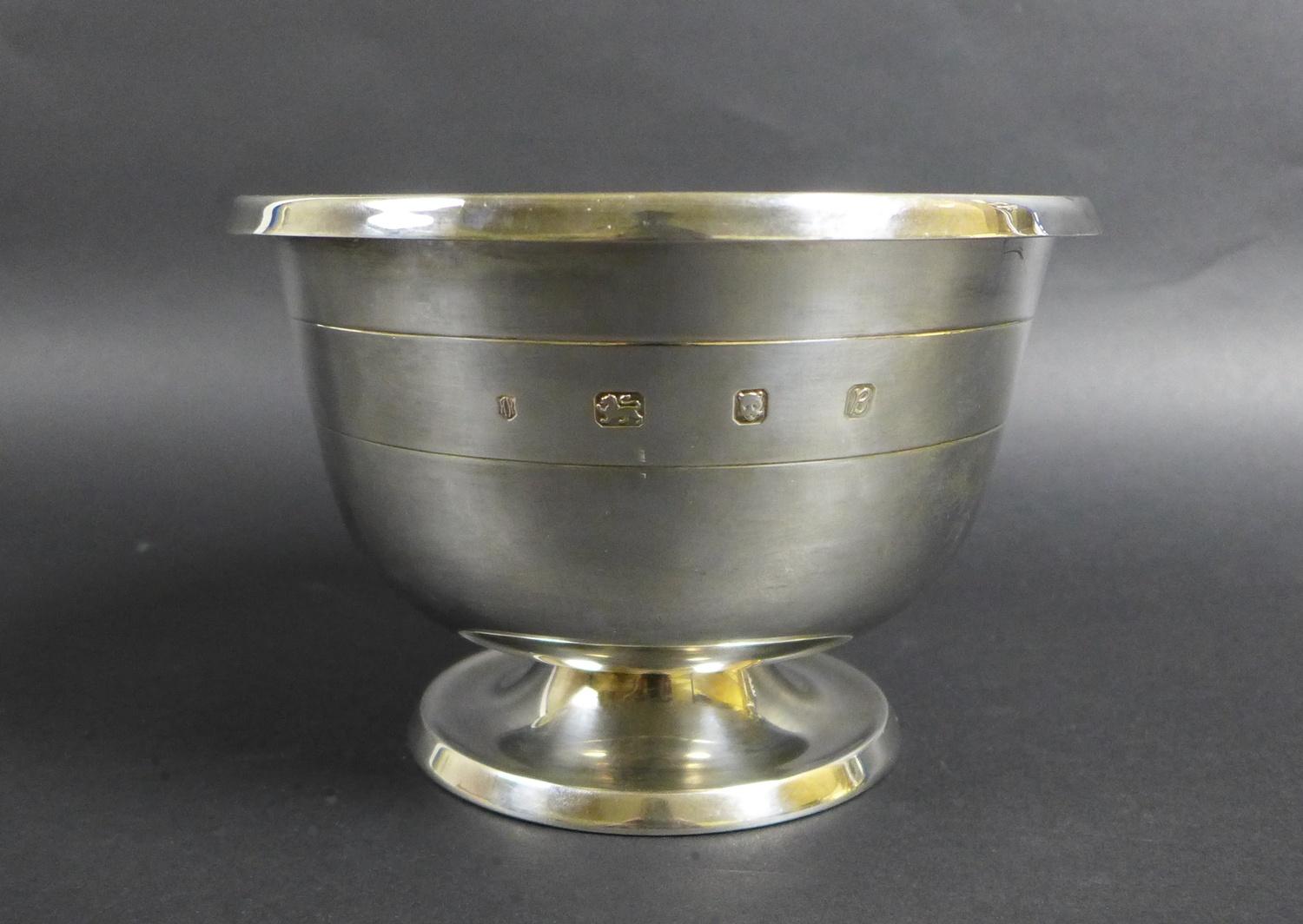 An Elizabeth II silver Asprey rose bowl, with applied relief rose decoration to one side, raised - Image 4 of 9