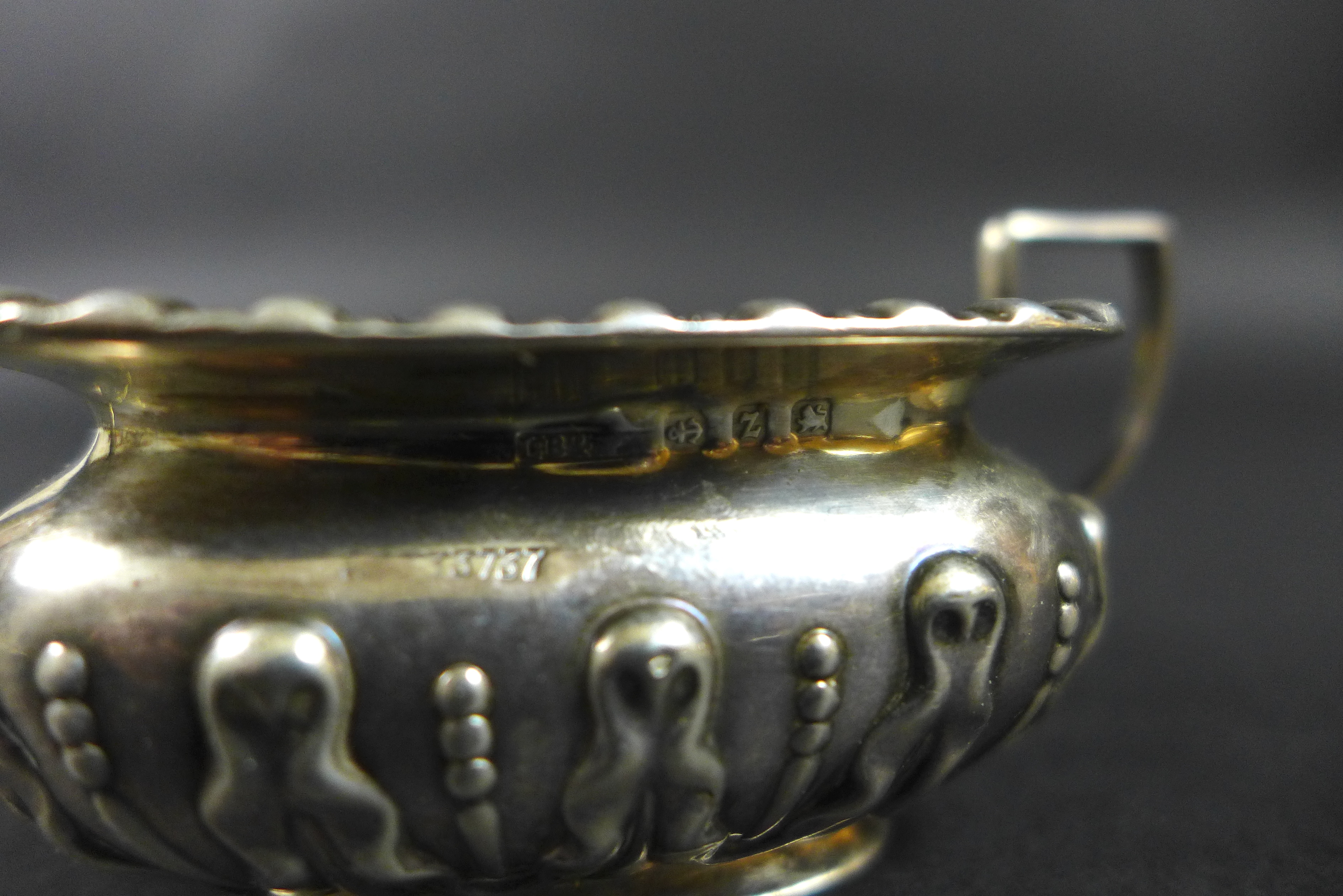 A group of silver items, including an Edwardian twin handled cup, possibly C & Co, Birmingham - Image 4 of 10
