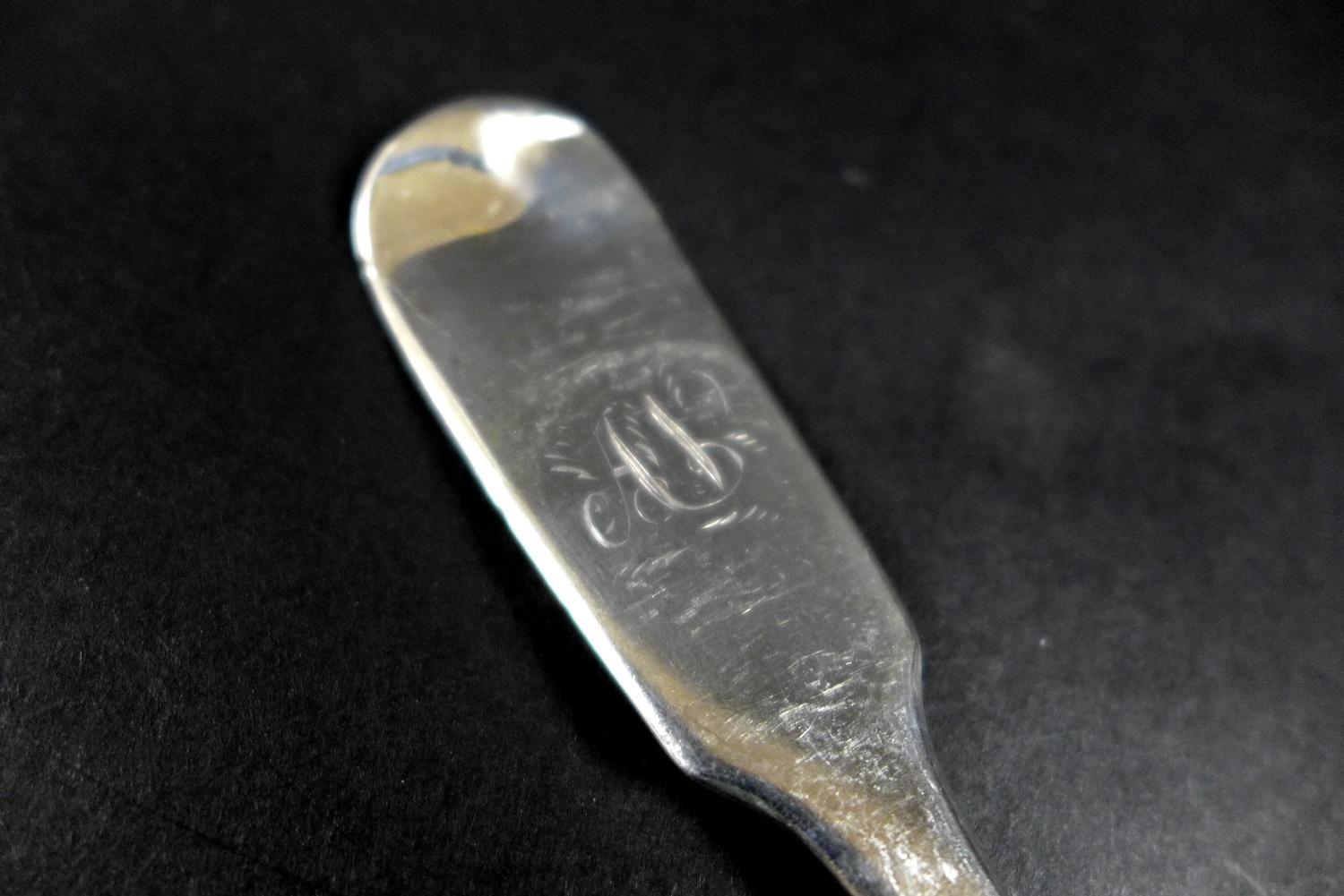 Six Victorian silver forks, with 'A N' monogram Lister & Sons, Newcastle 1865, each 20.5cm long, - Image 3 of 4