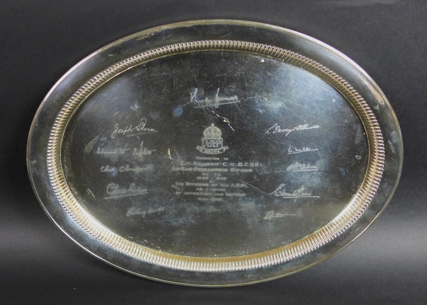 A group of 20th century Malaysian Police presentation silver and silver plated items, comprising a - Image 2 of 14