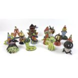 A collection of Lorna Bailey pottery, comprising a variety of sugar sifters, including '