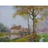 W. G. Ripley (British, early 20th century): 'Old Mill, Orly-sur-Morin', signed and dated '22 lower