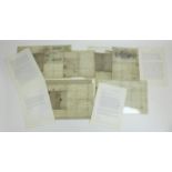 A collection of five early Victorian handwritten letters, dating from 17th November 1843 to 19th