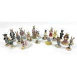 A group of Royal Doulton Bunnykins figurines, comprising Boy Skater Bunnykins, boxed, Judge
