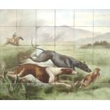 After George Bouverie Goddard (British, 1832-1886): a set of thirty Victorian hand painted tiles,