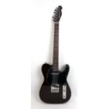 A Harley Benton TE-70RW Deluxe series Telecaster style electric guitar, with Rosewood veneers,