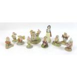 A group of Beswick Snow White & the Seven Dwarf figurines, comprising Snow White SW9, Happy SW12,