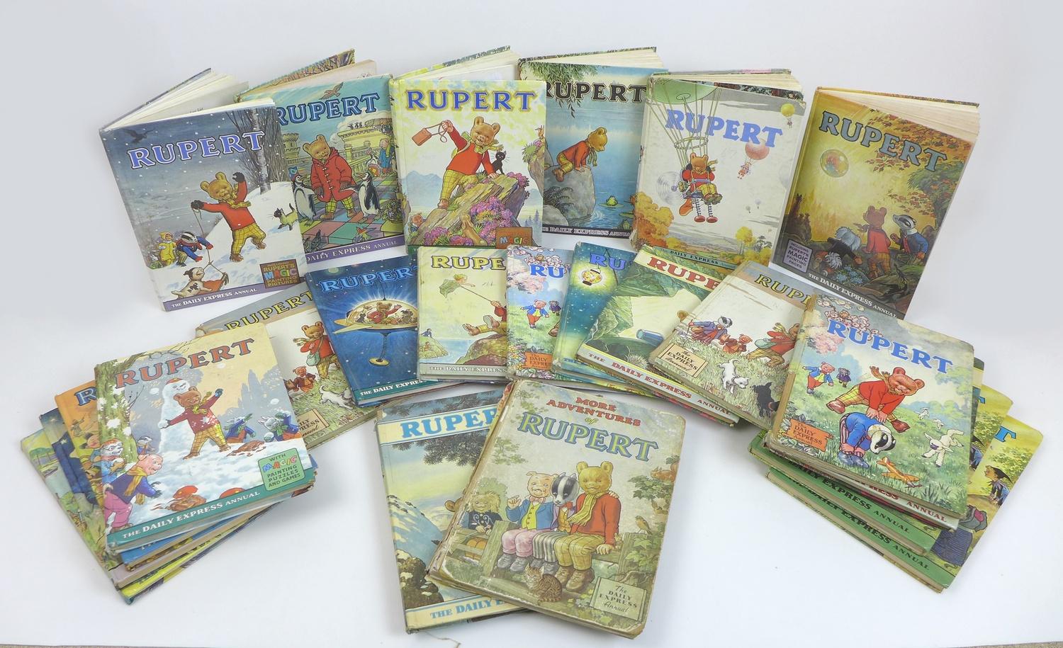 A collection of Rupert the Bear annuals, circa 1950s, 60s, and 70s.(24)