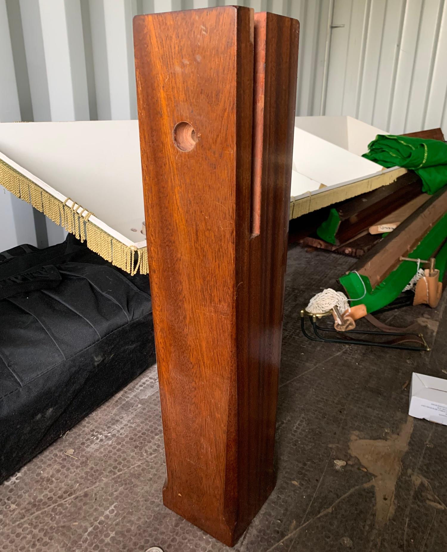 A full sized slate bed snooker table, currently dismantled and in need of restoration, dry stored - Image 11 of 11